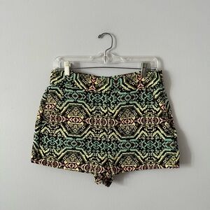 Topshop Geometric Cloth Shorts
